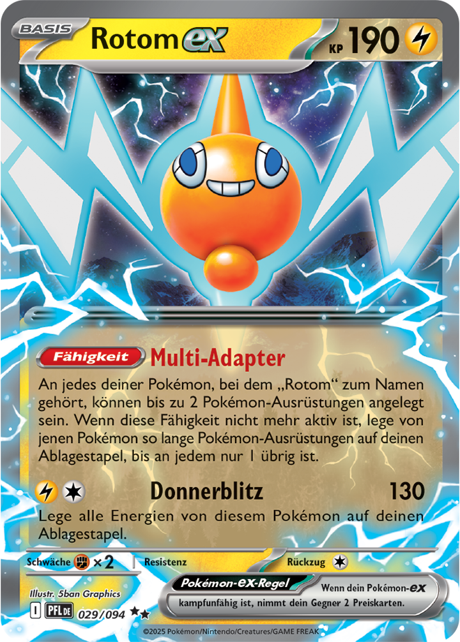 rotom ex 029/094 fatale flammen